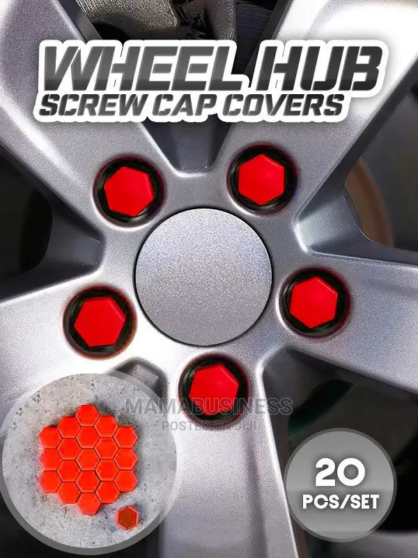 20pcs Universal Silica Gel Car Wheel Nut Protection Cover-Re