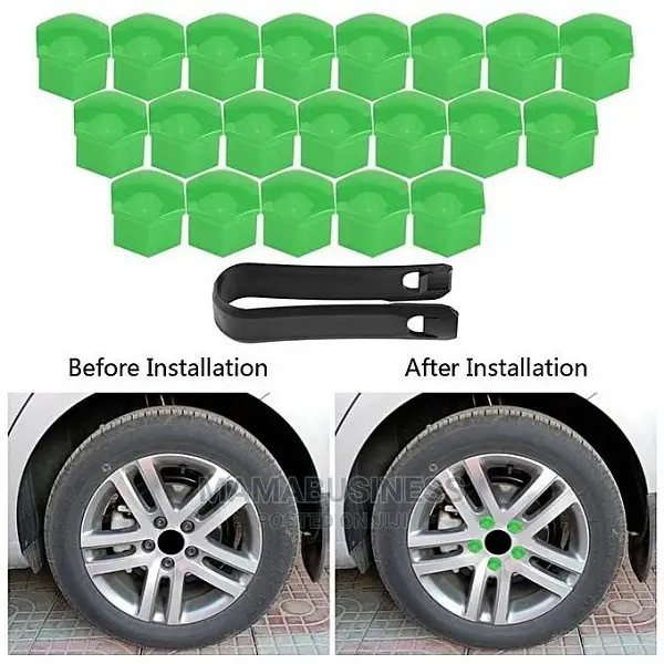 20pcs Universal Silica Gel Car Wheel Nut Protection Cover-Gr