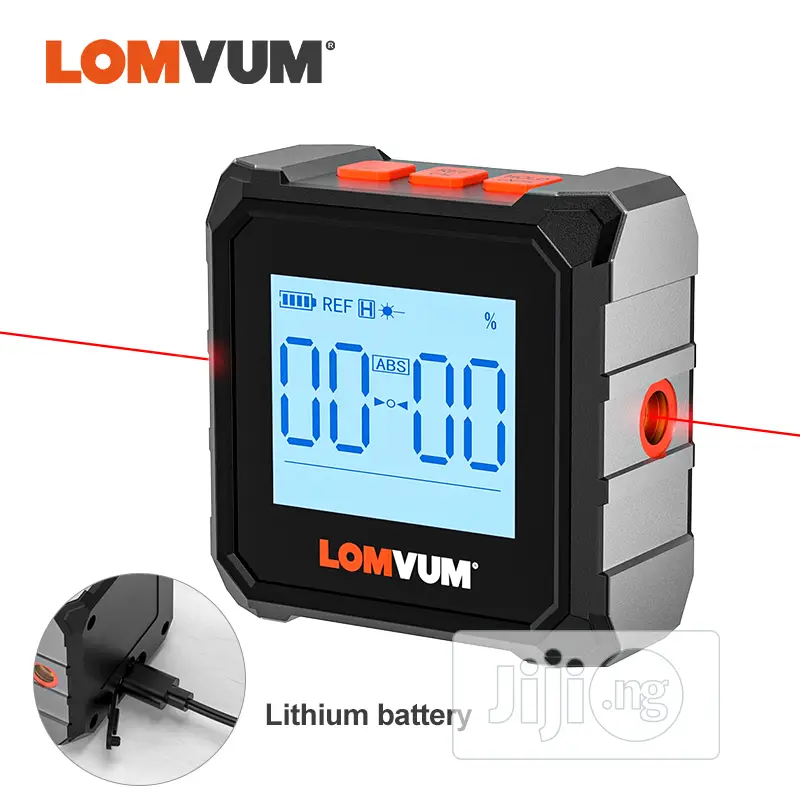 Lomvum Digital Inclinometer With Inbuilt Chargeable Battery