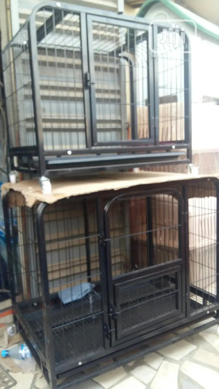 Heavy Duty Pet Dog Cage With Wheels