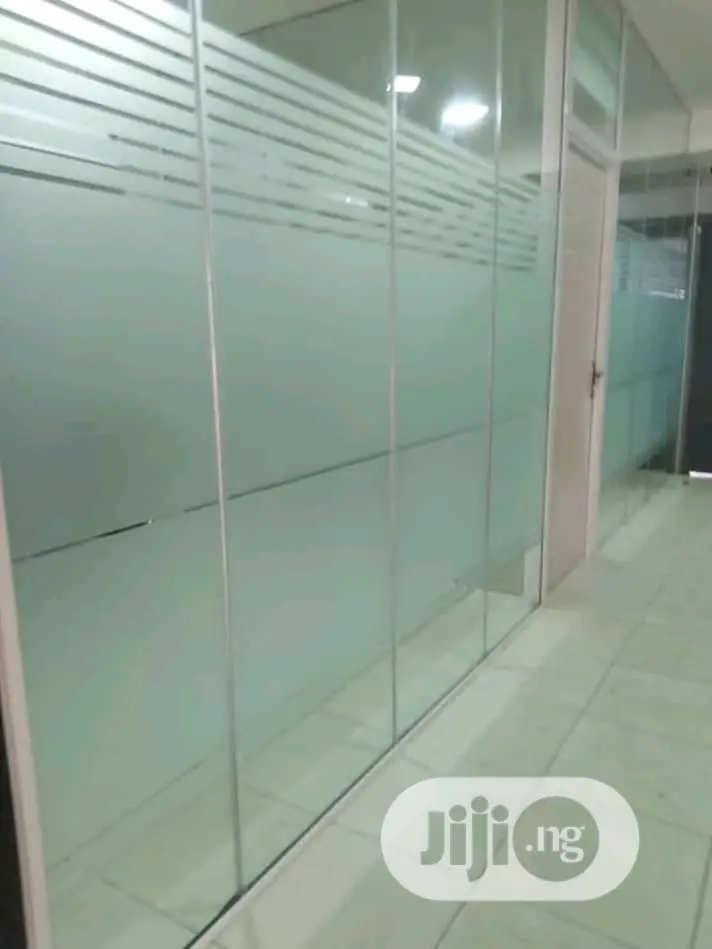 Office Main Entrance Glass Partition