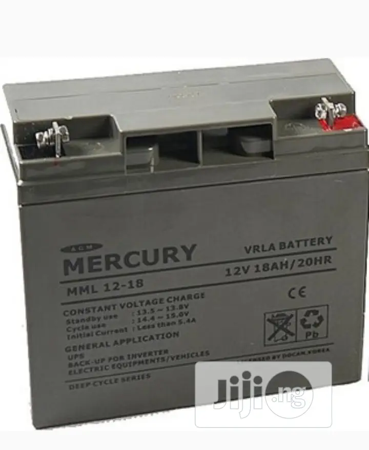 Mercury Ups Battery 12v18ah
