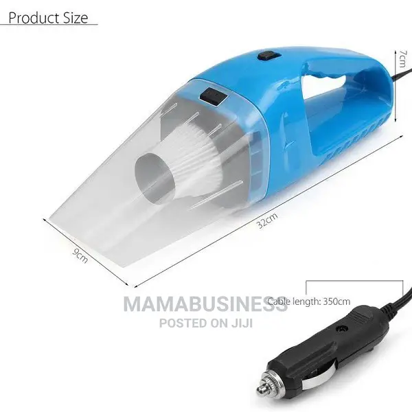 DC12V 120W Super Suction Handheld Vacuum Cleaner - Blue