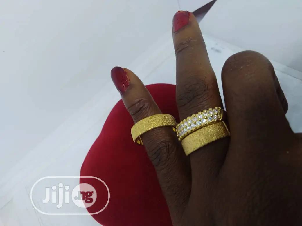 Real Romanian Gold Set of Wedding Ring 0001- Gold