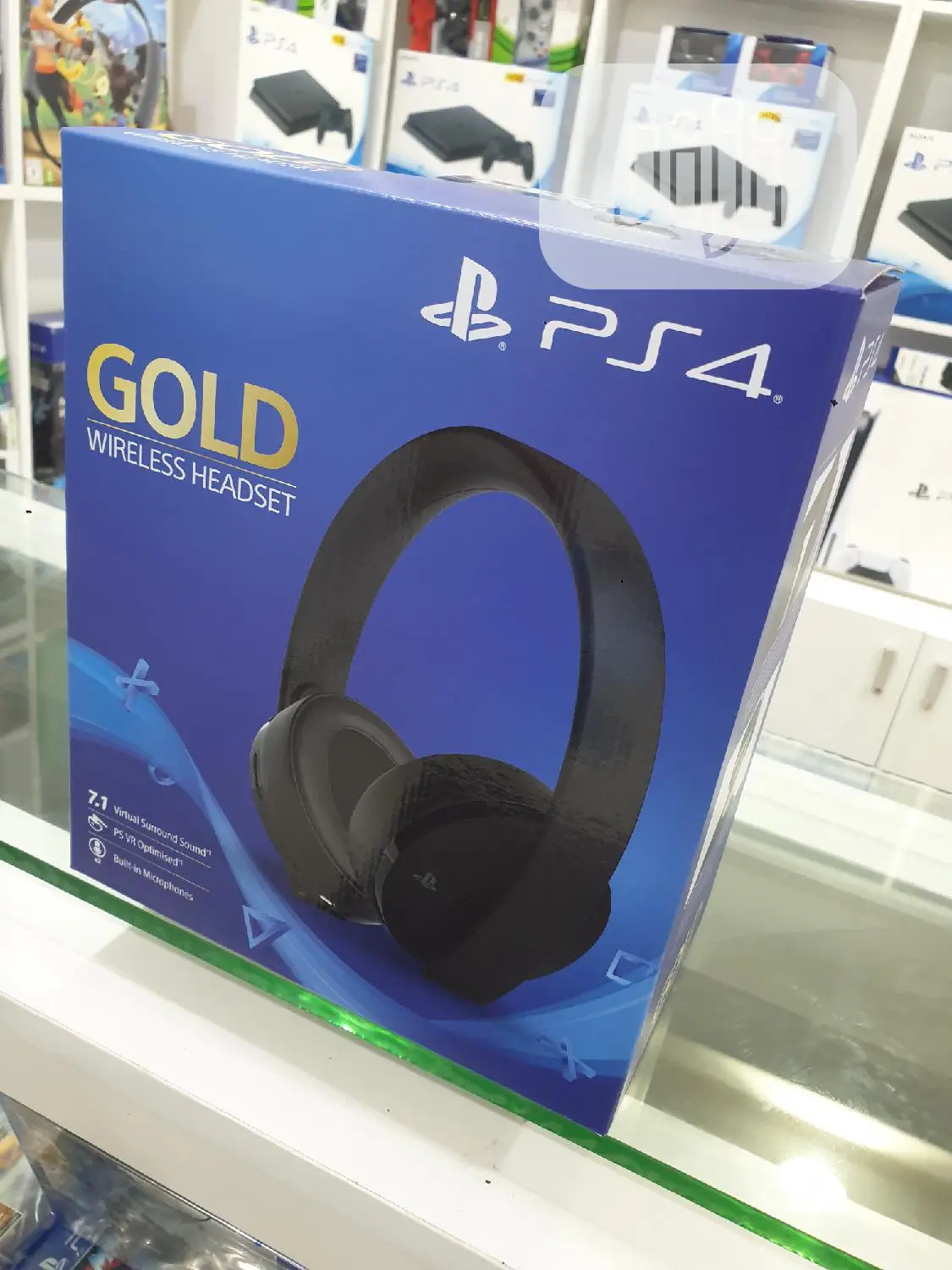 Playstation PS4 Gold Wireless Headset 100% Original Quality