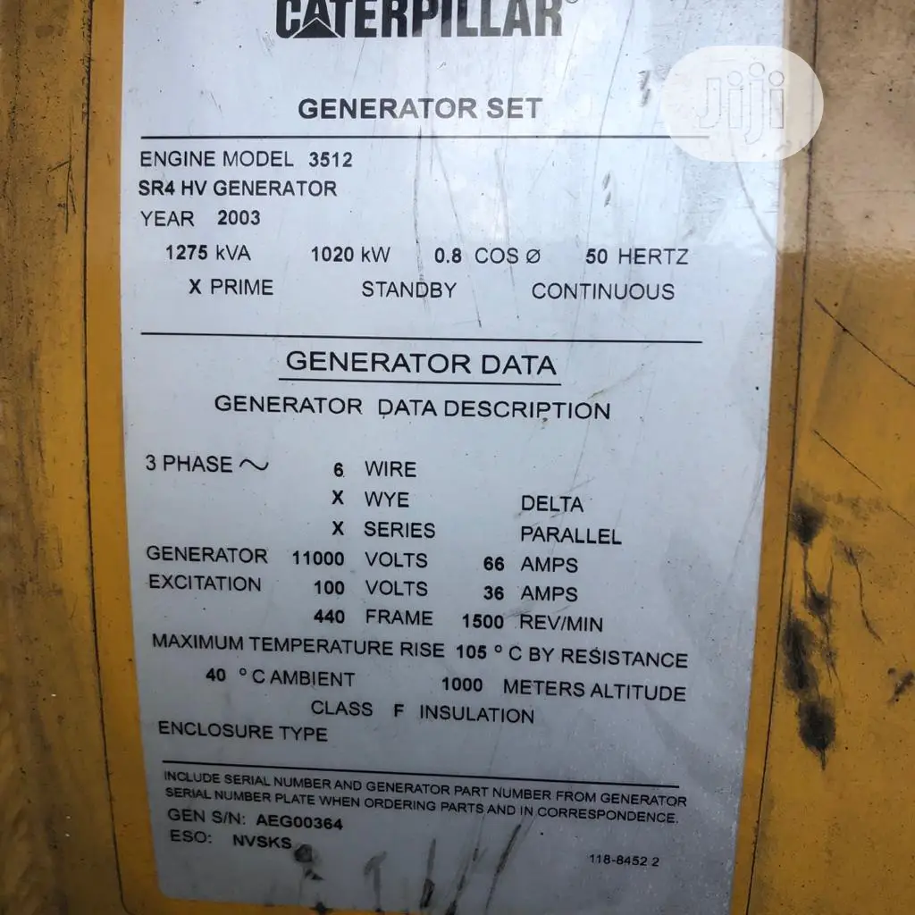 Brand New 1275kva Caterpillar Generator