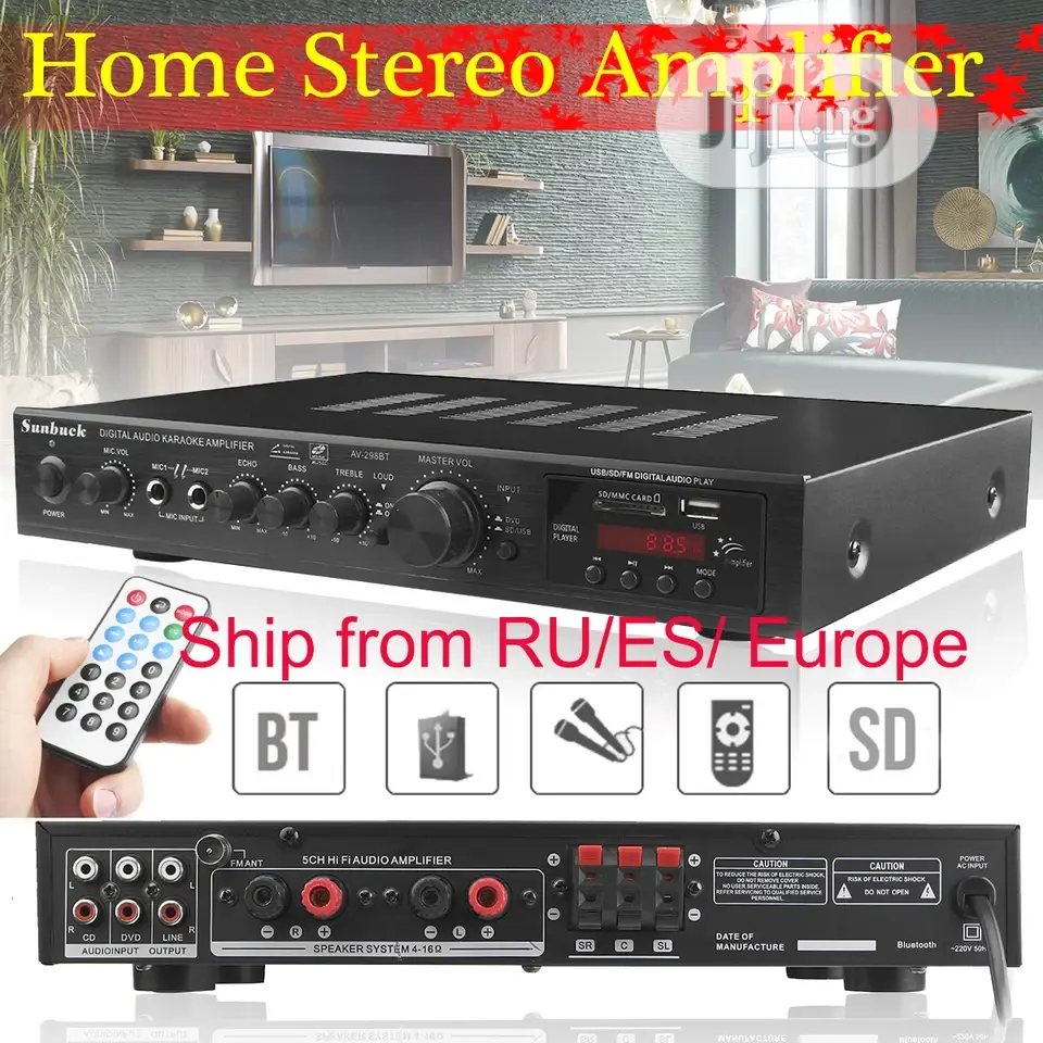 5 Channels Bluetooth Amplifier for Home/Office Use