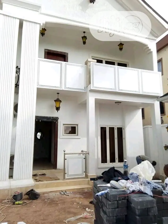 Stainless Handrail Glass Frosted Designed Balcony