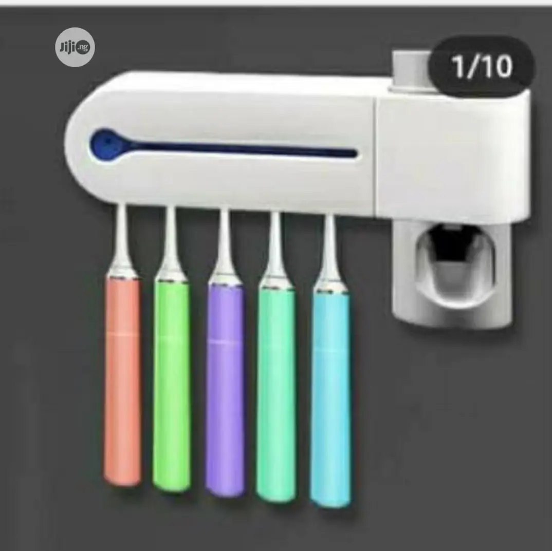 Toothbrush Sterilizer/Holder and Toothpaste Dispenser