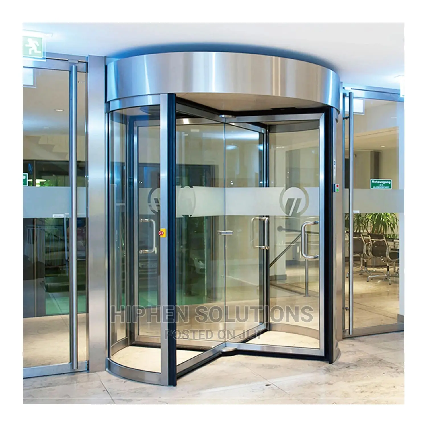 Automatic Revolving Door Very Suitable For Large Buildings