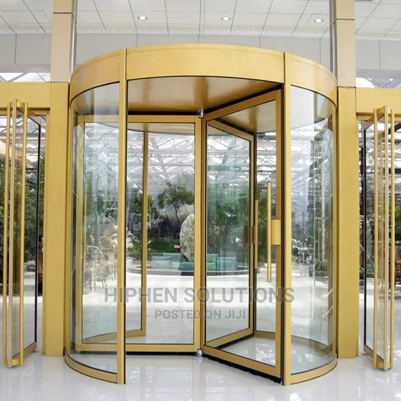 Revolving Glass Door for Hotel Shopping Mall Hospitals