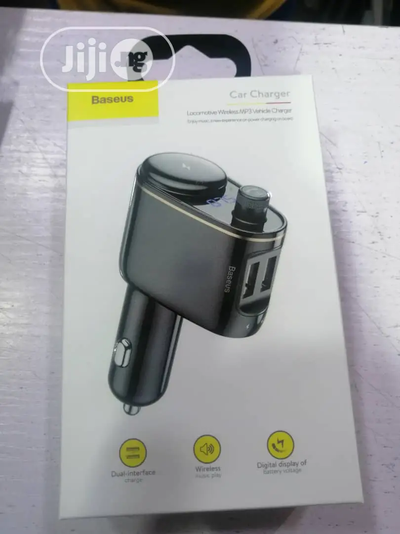 Baseus Locomotive Car Charger Fm Transmitter - Usb 3.4a