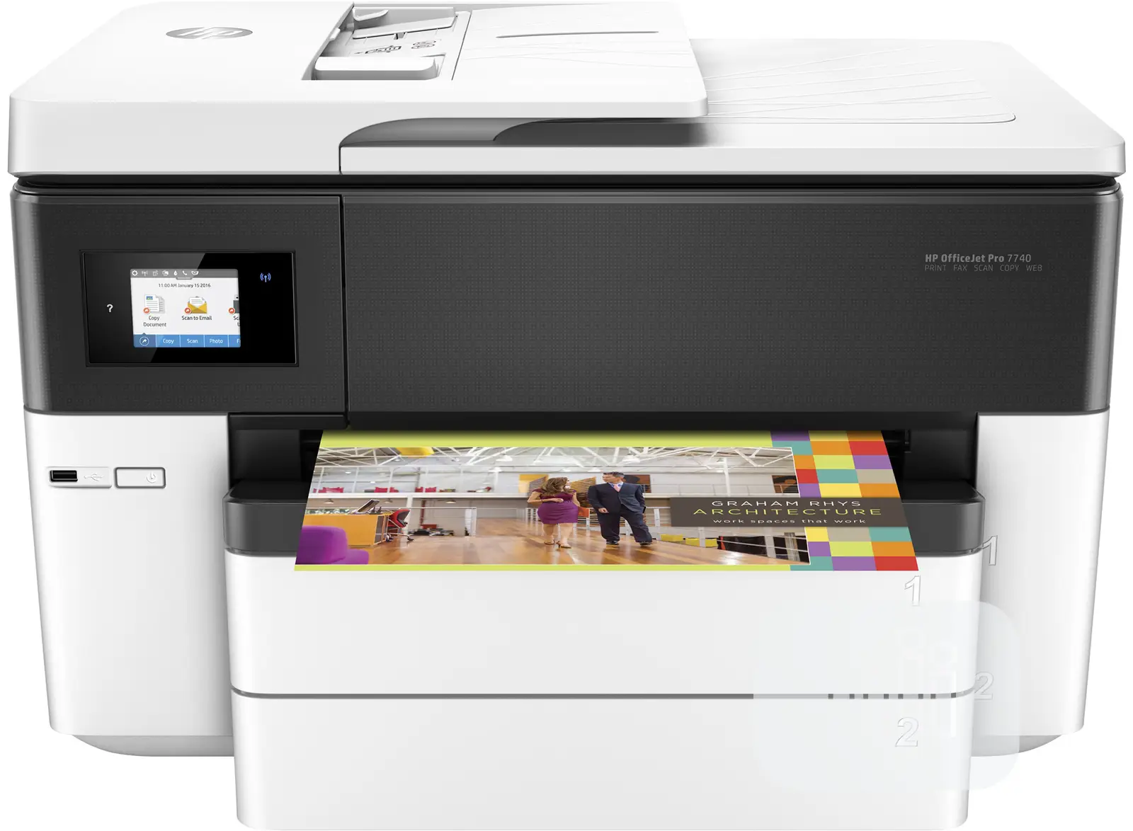 Hp Officejet Pro 7740 Wide Format All-in-One Inkjet Printer