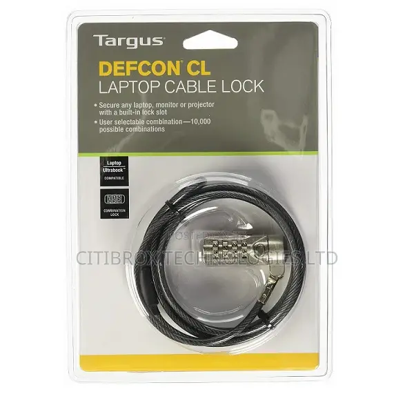 Targus Defcon T-Lock Resettable Laptop Cable Lock