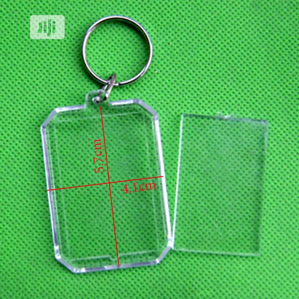 100 PCS Rectangle/Heart/Round Styles Transparent Blank Acryl