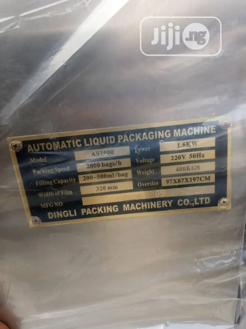 Pure Water Sachet Machine