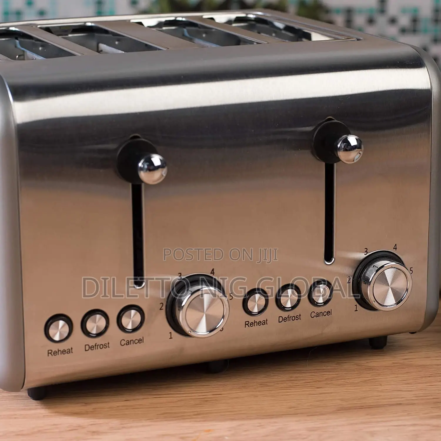 Salter Metallics Polaris 4-Slice Pop-Up Toaster, 1500 W