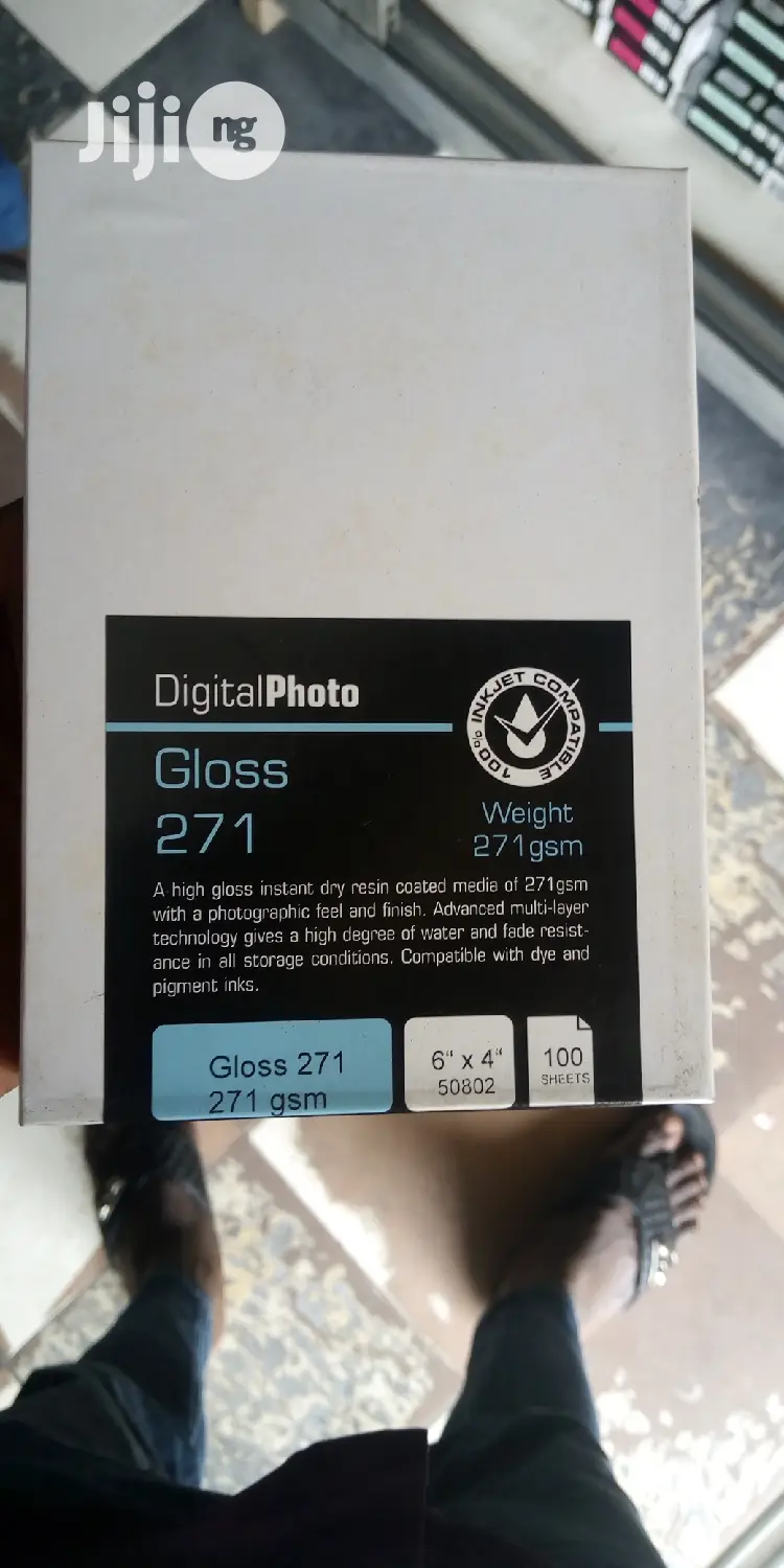 4 by 6 Glossy Photo Paper With 271gsm Thickness