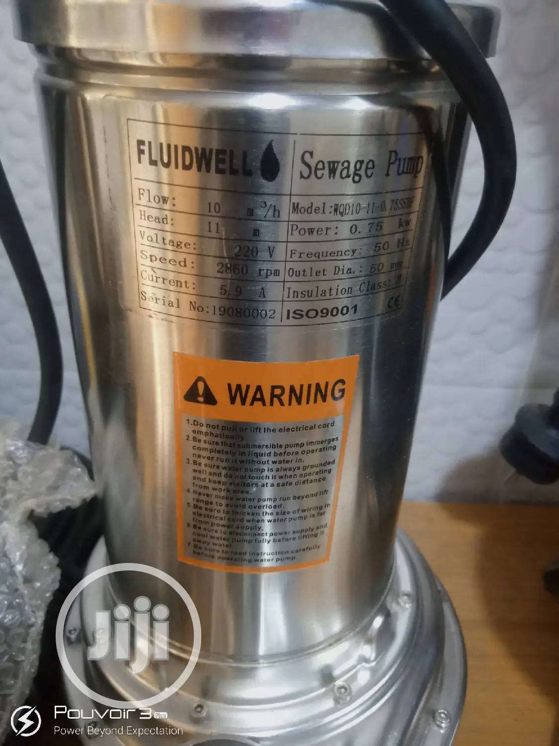 1 Horsepower Stainless Fountain Pump