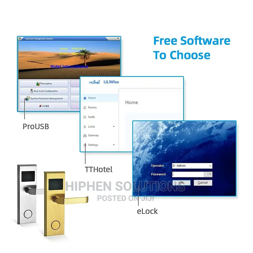 RFID Electronic Hotel Key Card Door Lock System by HIPHEN