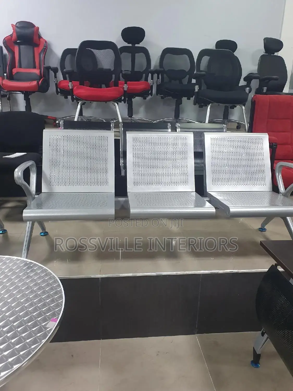 Imported 3 in 1 Airport Steel Chair