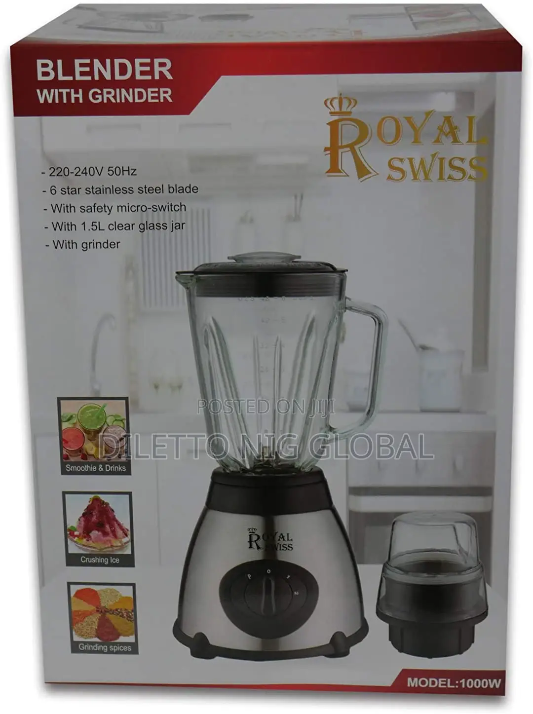 Royal Swiss Blender 1000 Watt