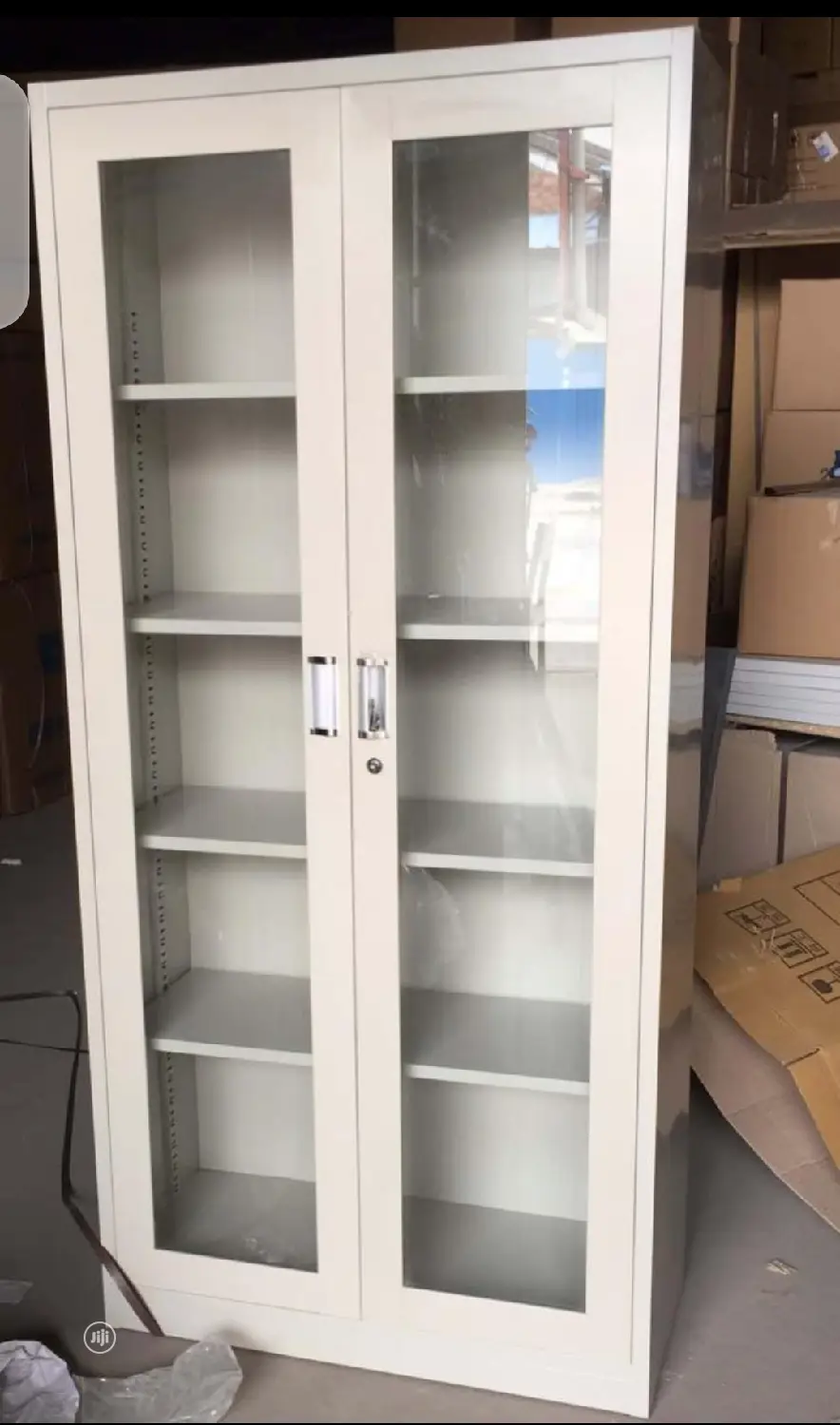 Metal And Glass Filing Cabinet