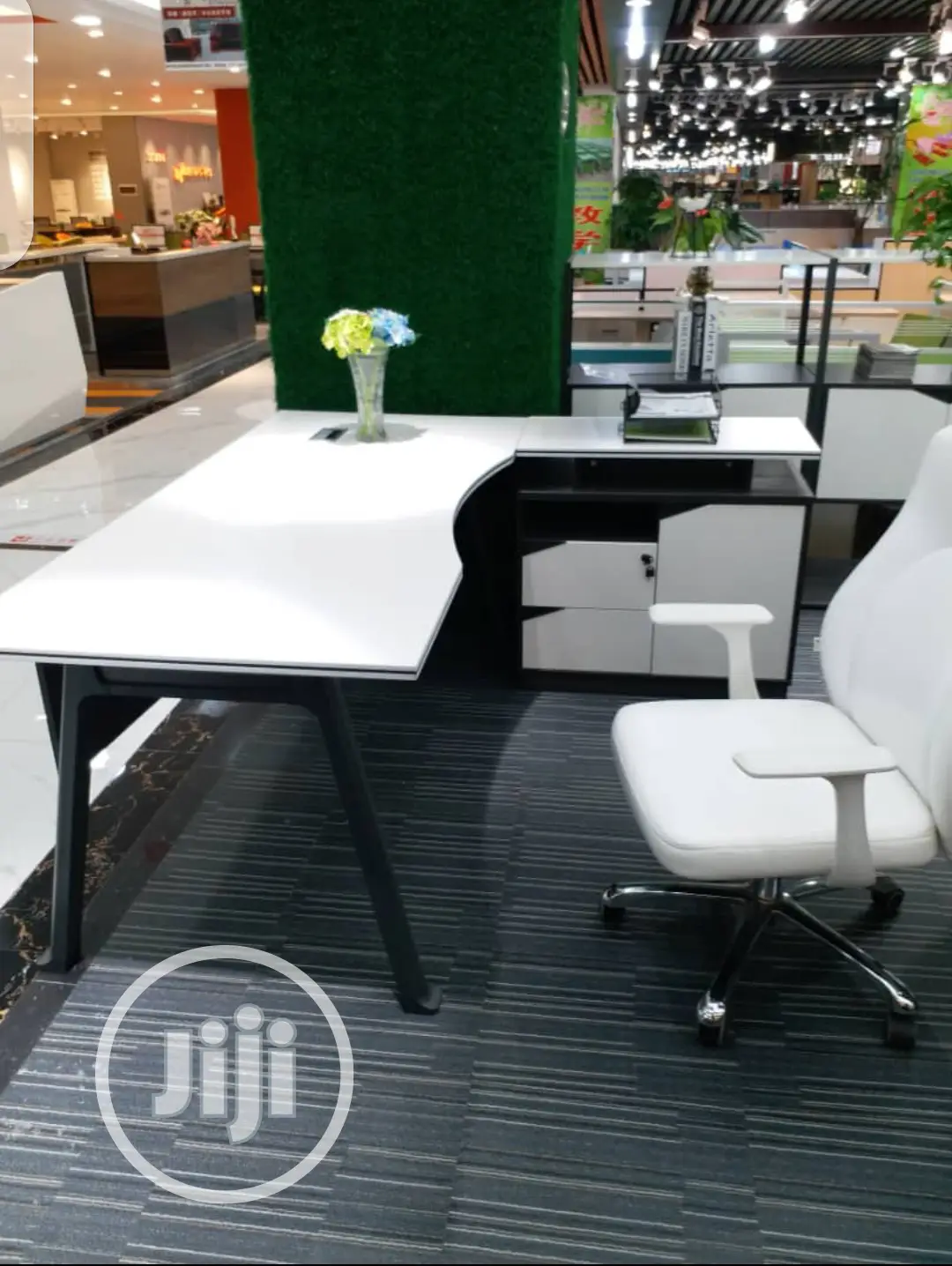White Executive Office Table 1.6meters