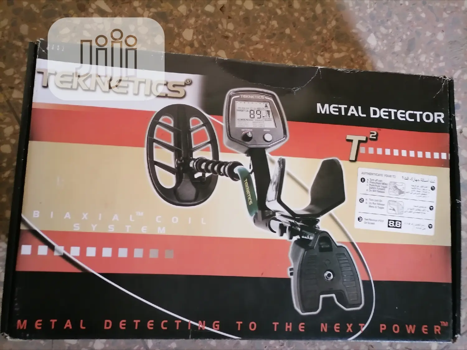 Teknetics T2 Metal Dectector. Waterproof Biaxial Coil Syst