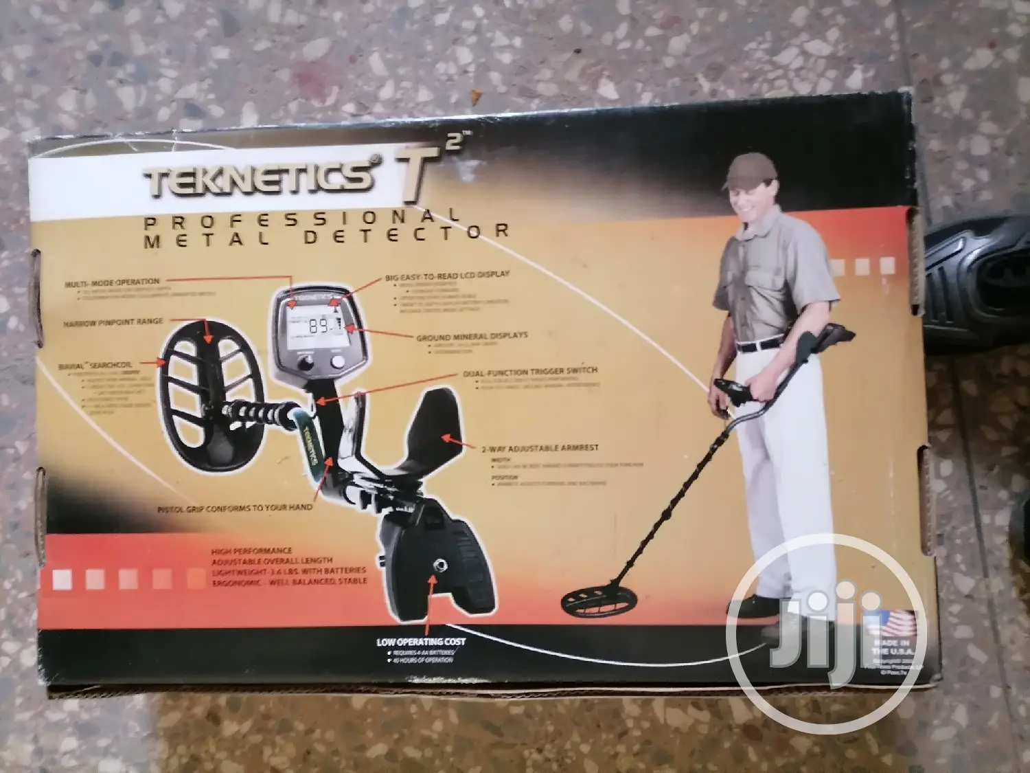 Teknetics T2 Metal Dectector. Waterproof Biaxial Coil Syst