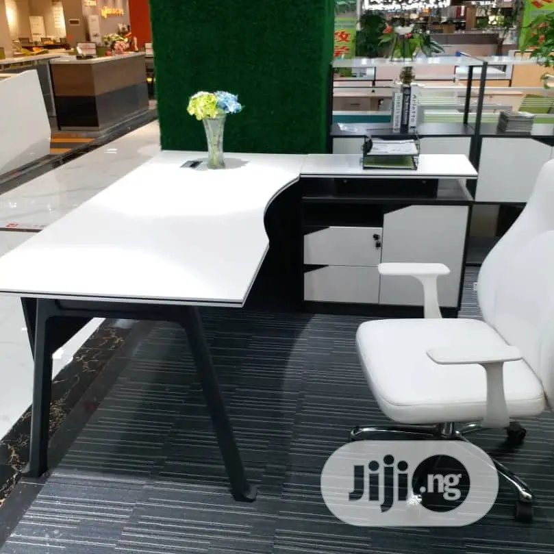 1.6 Meters Executive White Office Table