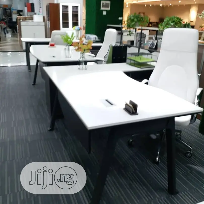 1.6 Meters Executive White Office Table
