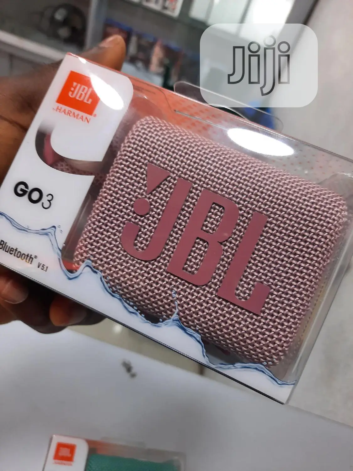 JBL Go 3 Portable Bluetooth Waterproof Speaker.