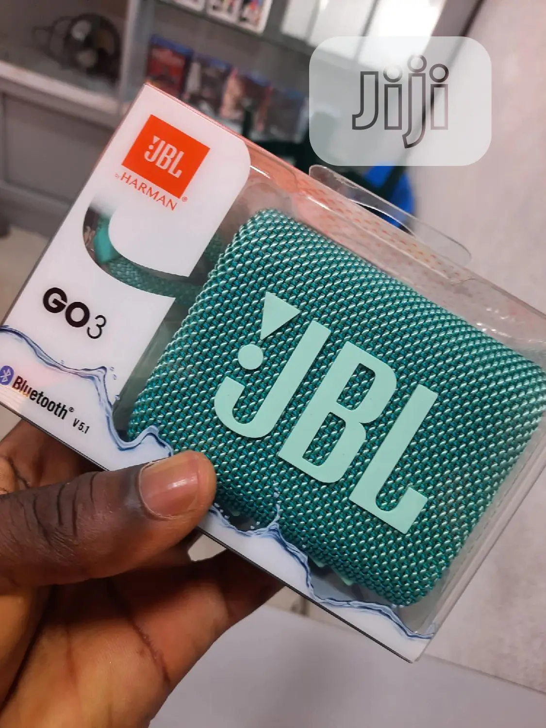 JBL Go 3 Portable Bluetooth Waterproof Speaker.