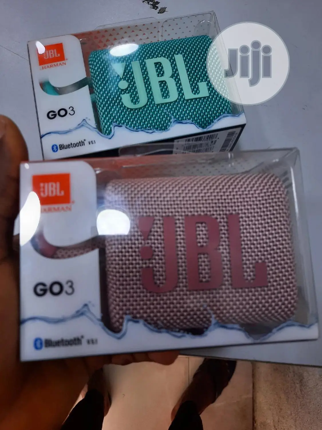 JBL Go 3 Portable Bluetooth Waterproof Speaker.