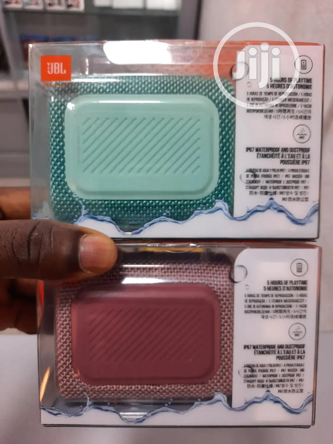 JBL Go 3 Portable Bluetooth Waterproof Speaker.