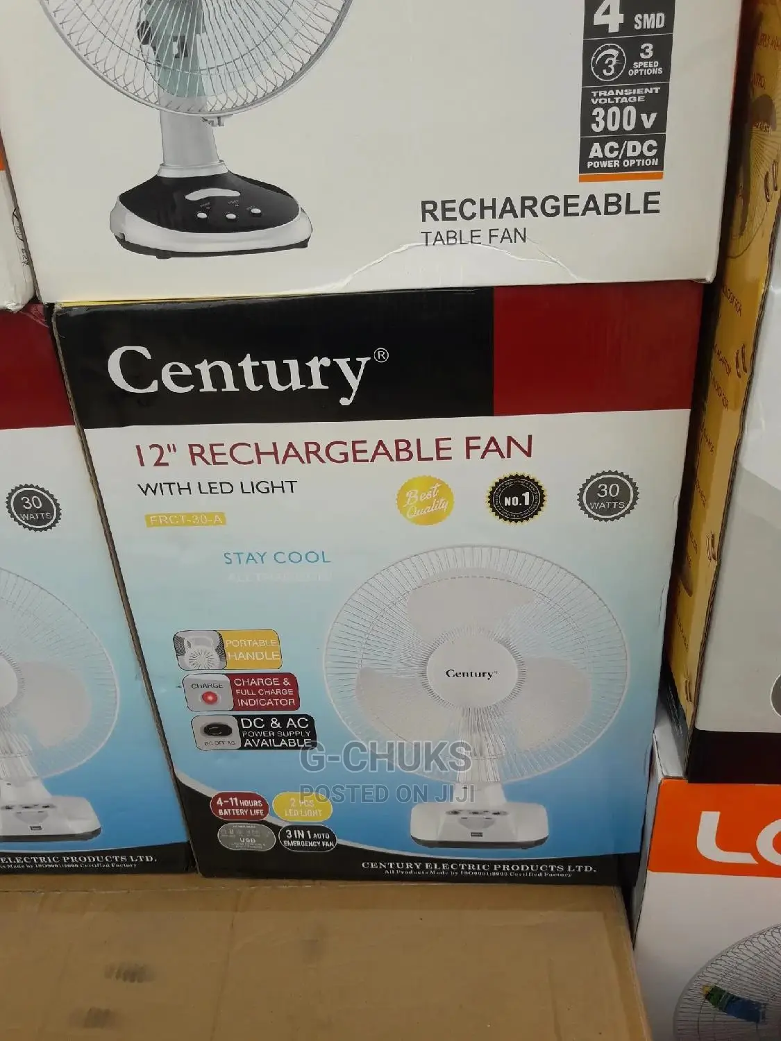 Rechargeable Table Fan
