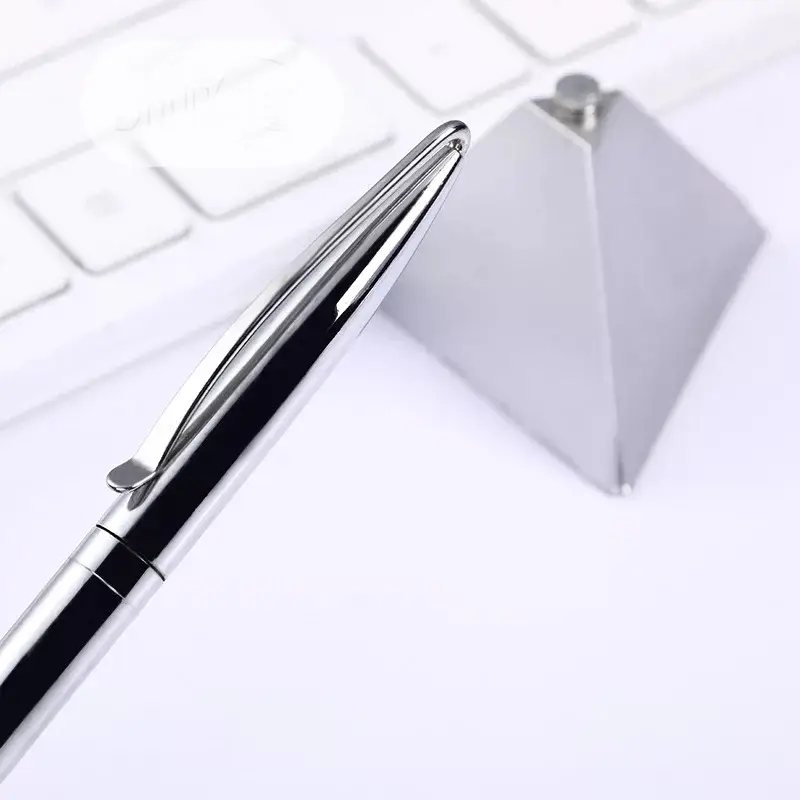 1pc High-End Silver Signature Pen Advertising Pen 0.7mm