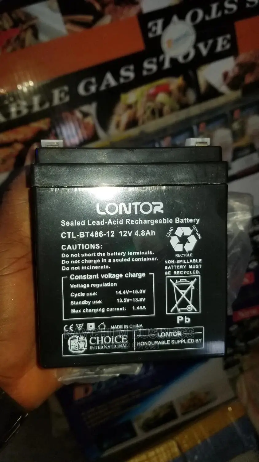 Lontor Rechargeable Fan Battery 12v 4.8ah