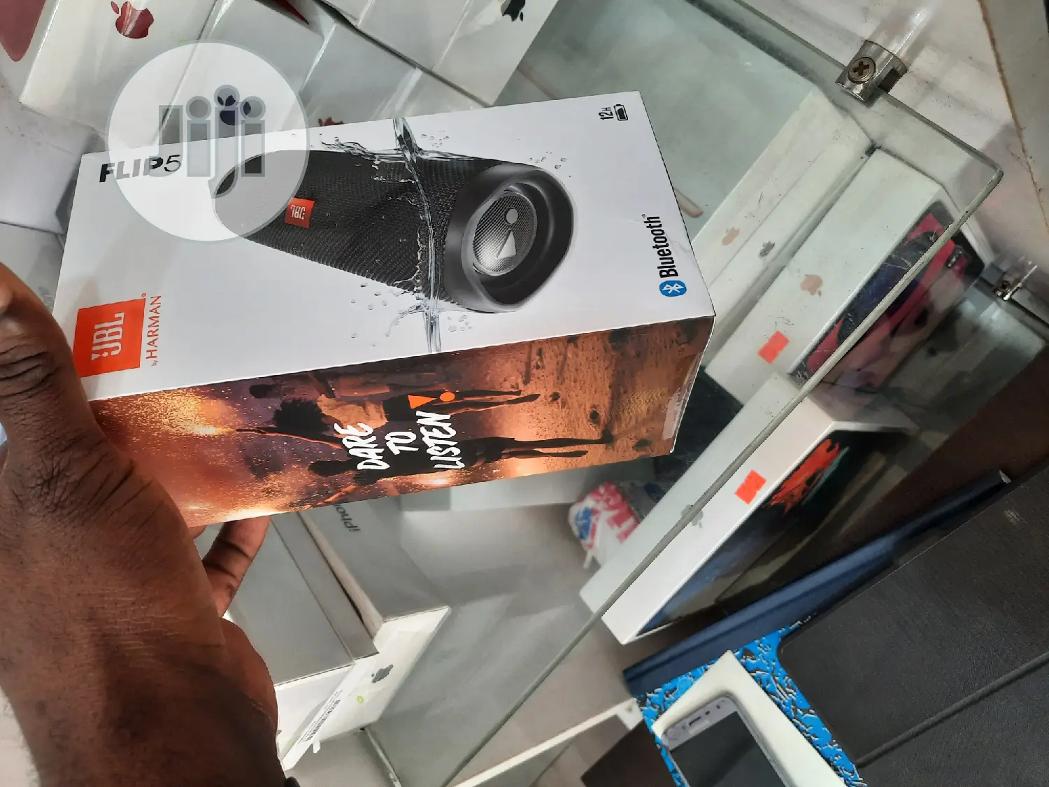 JBL Flip 5 Waterproof Bluetooth Speaker.
