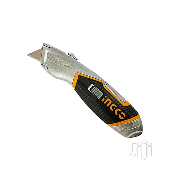 Ingco Retractable Utility Knife - 5 Extra Blades