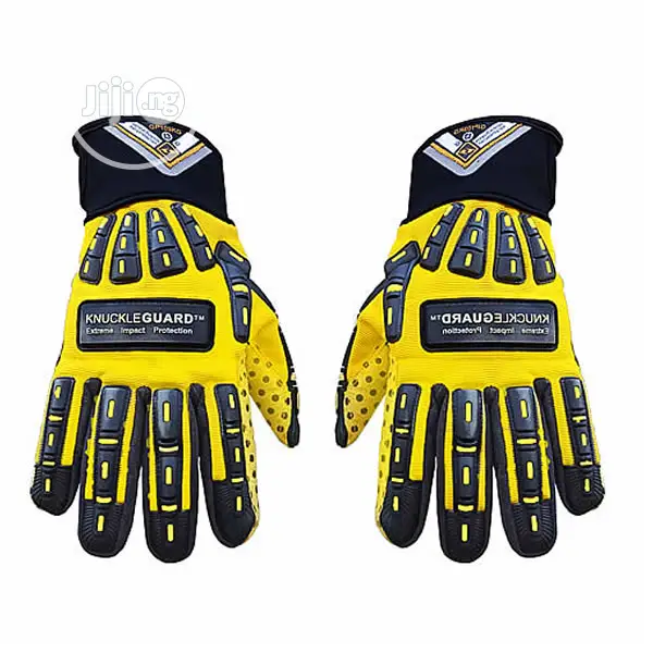 Waterproof Durable Yellow/Black Protective Gloves