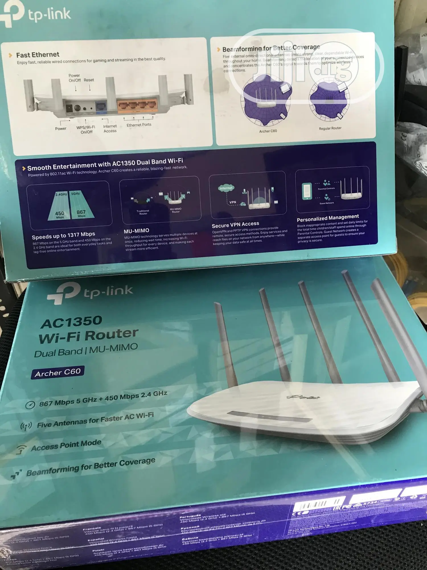 Ac1350 Tplink Archer C60 Dual Band