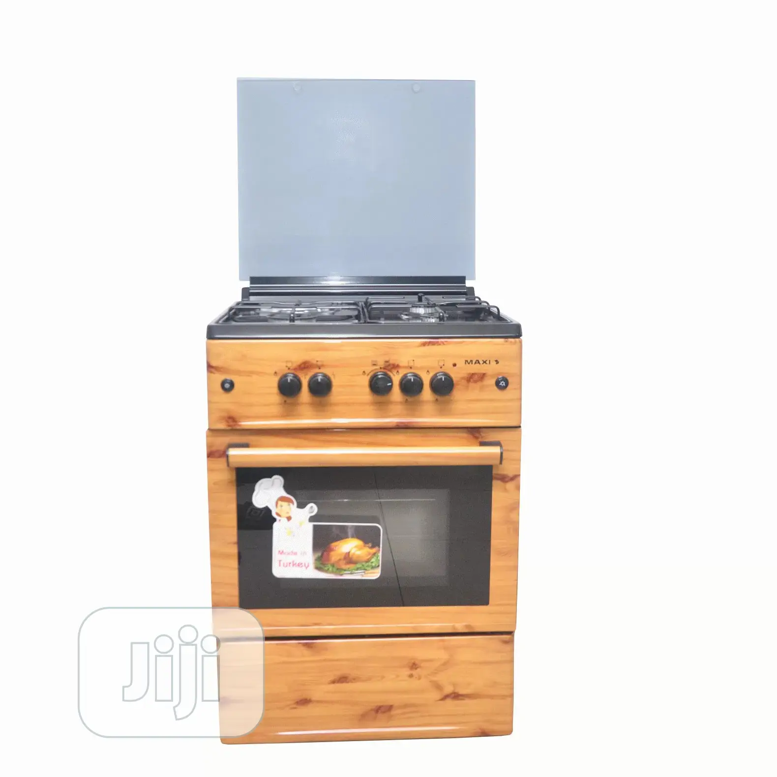 Maxi Gas Cooker 60*60 (3+1) Wood F6b31g2
