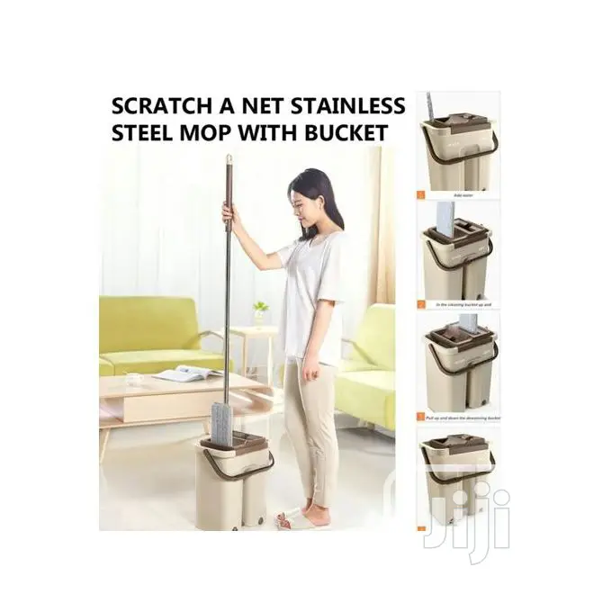 Scratch Mop Bucket With Mop Stick