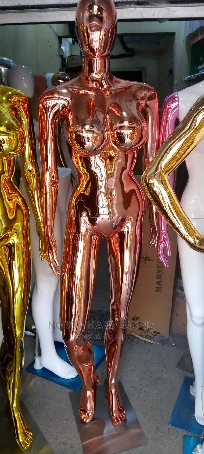 Gold Chrome Rose Gold Big Breast Size 12 Female Mannequins