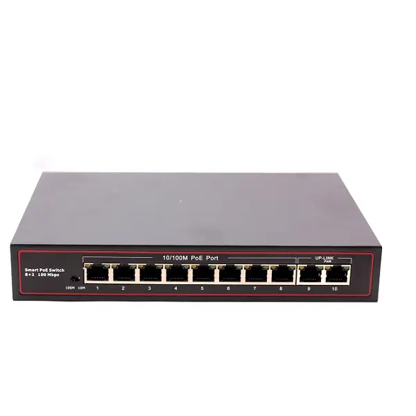8port Fast Ethernet +2port Fast Ethernet Poe Switch