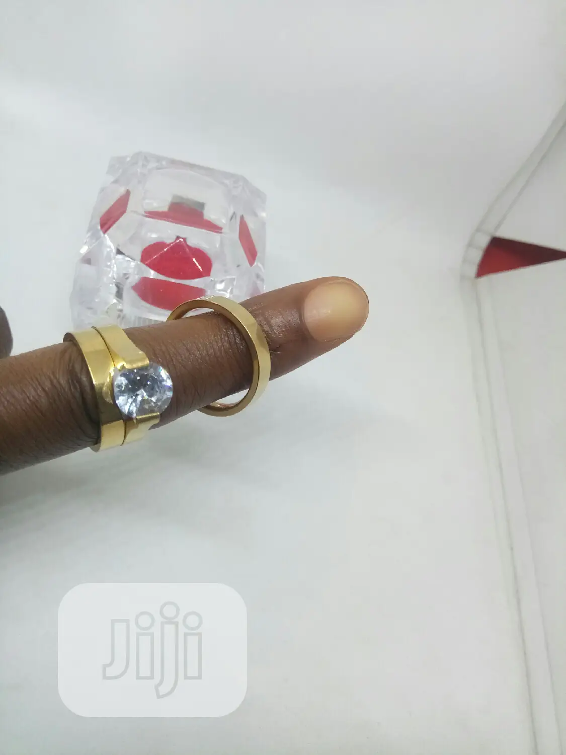 Rose Indiana Couples Set of Wedding Ring 0013 - Gold