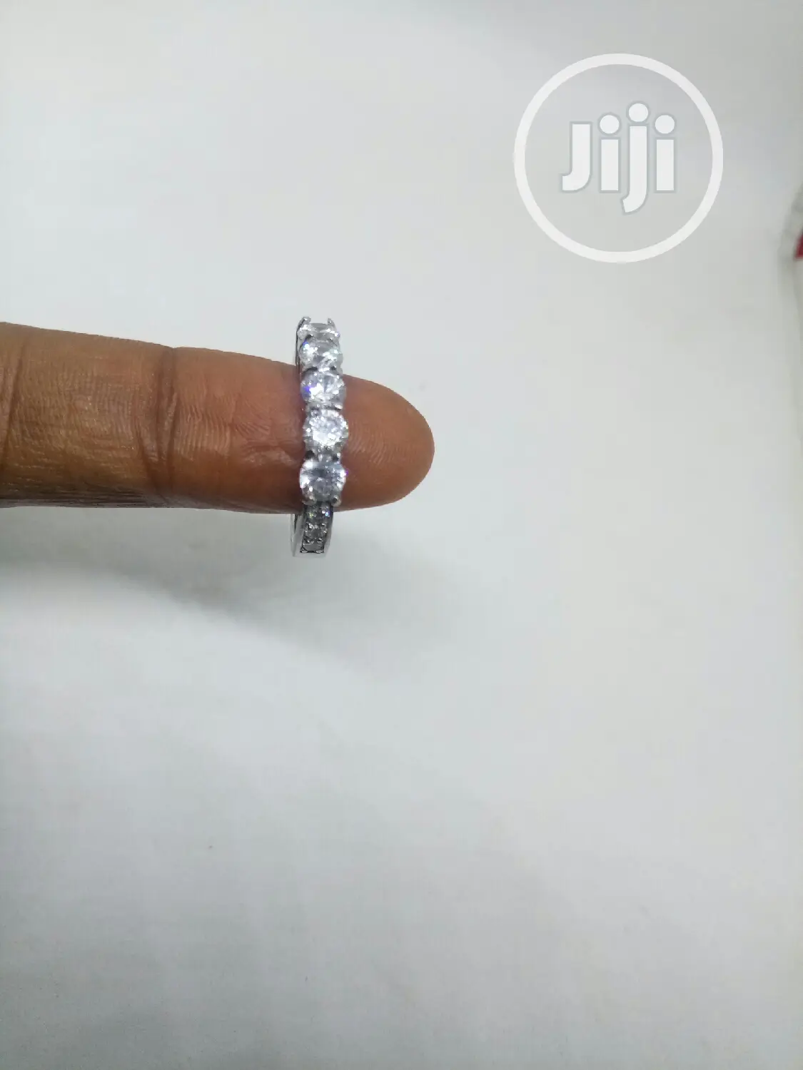 US Ladies Sterling Silver Engagement Ring A3 - Silver