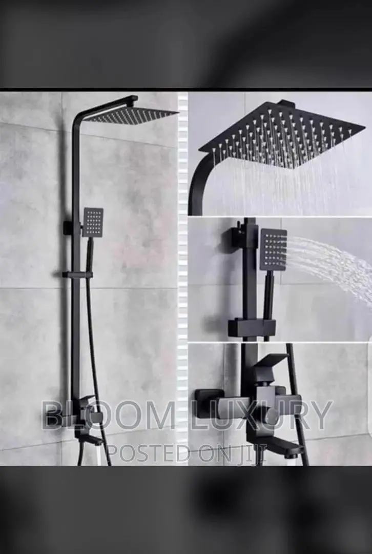 Maat Black Standard Shower